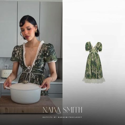 Nara Smith‘s Closet | @naraaziza via tiktok - @lirika.matoshi Daisy Dress ($449) - #narasmith #luckybluesmith #nara #smith #narasmithtiktok #narasmithoutfits… | Instagram Lirika Matoshi Dress, Matoshi Dress, Nara Smith, Lirika Matoshi, Lucky Blue Smith, Daisy Dress, Fashion Icon, Nara, Style Icons