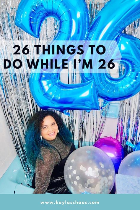 I just turned 26! Here’s my annual bucket list of things to do this year! #26thbirthday #thingstodo #20somethings #bucketlist 26 Things To Do At 26, Things To Do For 26th Birthday, 26 Things To Do Before 26, 26 Year Old Birthday Ideas, 26 Years Old Quotes, Birthday Bucket List Ideas, 26 Years Old Birthday, 26th Birthday Ideas, Tomorrow Is Never Promised