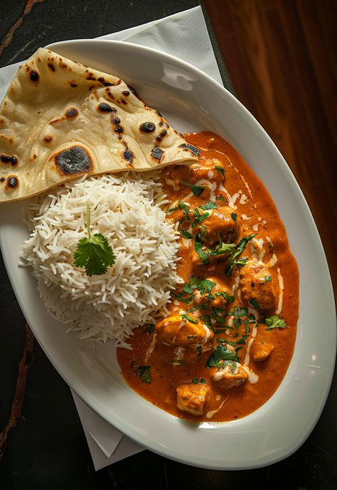 Learn How to Cook Chicken Tikka Masala Recipe For Free | Recipes You'll Love, Made Easy! Yummy Indian Food, Aesthetic Indian Food, Aethstetic Food, Butter Chicken With Rice, Cooking Indian Food, Foods Aesthetic, Learn Cooking, Comforting Meals, Lunch Recipes Indian