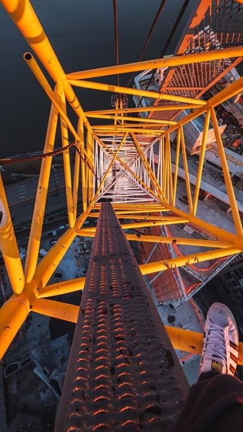 New York City, Lattice Climbing Urban Climbing, Indian Freedom Fighters, Tower Crane, High Building, Boxing Bags, Urban Exploration, Freedom Fighters, Aesthetic Songs, Environment Concept Art