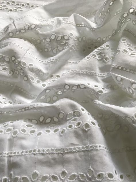 White Fabric Texture, Boston Design, Types Of Lace, Eyelet Fabric, Bathroom Color, Fabric Textures, Hamptons House, Entertaining Recipes, Linens And Lace