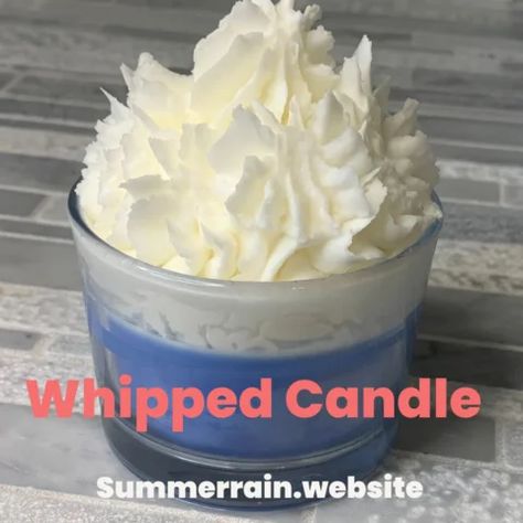 How to Whip Candle Wax - Whipped Candle Frosting Recipe - Summer Rain Candle Frosting, Whipped Wax Candles, Whipped Candle, Homemade Candle Recipes, Wax Recipe, Candle Scents Recipes, Candle Making Recipes, Wax Candles Diy, How To Make Frosting