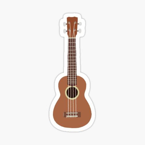 Ukulele Aesthetic, Ukulele Stickers, Ukulele Design, Ukulele Songs, Painted Clothes, Ukelele, Preschool Ideas, Music Wallpaper, Diy Stickers