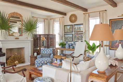 Home Tour | Jenny Keenan's Southern Island Charmer — Scout & Nimble Sullivans Island, White Light Fixture, Gorgeous Doors, Beachfront Home, Family Rooms, A Living Room, British Isles, Home Tour, New Classic