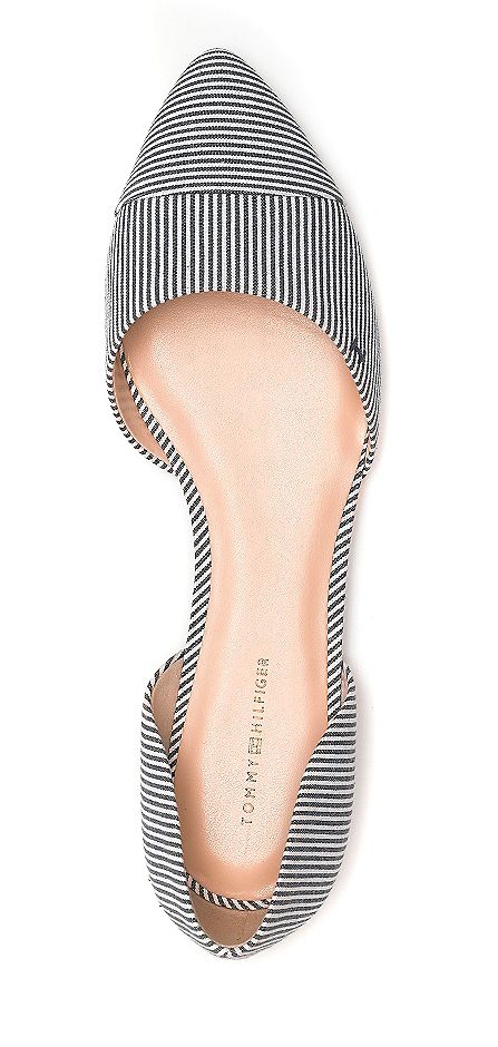 Tommy Hilfiger | Striped flats! Flat Tommy, Striped Flats, Cute Flats, Pointy Toe Flats, All About Shoes, Shoe Closet, Crazy Shoes, Pretty Shoes, Shoe Obsession