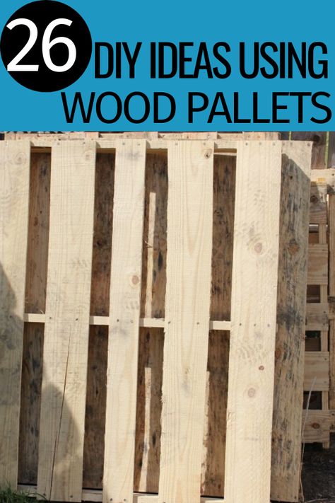 Need ideas on ways to use wood pallets? There are so many creative ways to take a few pallets and turn them into something pretty amazing. Diy Projects Using Pallets, Wooden Pallet Beds, Scrap Wood Art, Diy Wood Pallet Projects, Pallet Projects Easy, Wood Tiles, Pallet Fence, Pallet Ideas Easy, Diy Wooden Projects