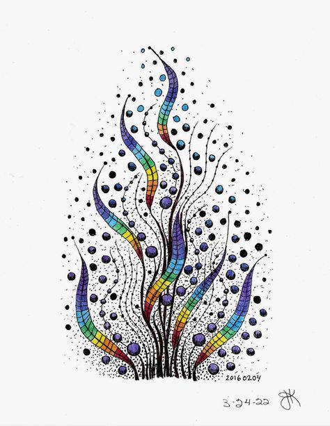 Zendoodle Art Zen Tangles, Zen Doodle Patterns Tangle Art, Zentagle Drawing Ideas, Drawing Ideas Butterfly, Drawing Ideas Nature, Zentagle Drawing, Patterns Zentangle, Tanaman Air, Neurographic Art