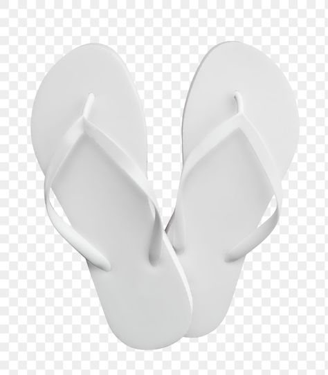 White Shoes For Girls, Shoes Png, Obx Dr, White Flip Flops, Digital Closet, Sandals Beach, Beach Sandals, Free Illustrations, Tokyo Revengers