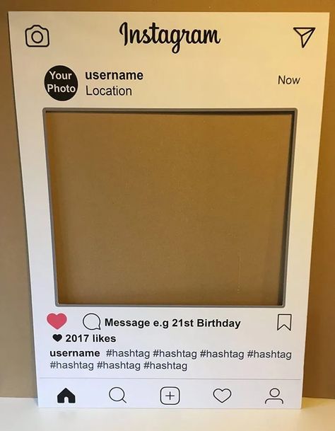 Cadre Photo Booth, Selfie Photo Frame, Instagram Photo Booth, Polaroid Photo Booths, Polaroid Diy, Party Photo Frame, Social Media Party, Party Selfie, Party Frame