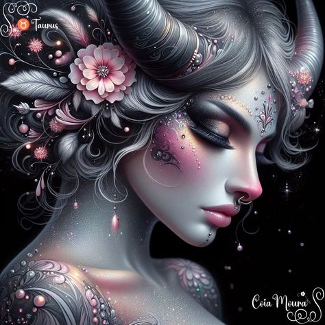 Taurus Fairy, Goddess Taurus, Taurus Art, Zodiac Wheel, Taurus Tattoos, The Planets, Taurus Zodiac, Pretty Wallpapers Backgrounds, Wallpapers Backgrounds