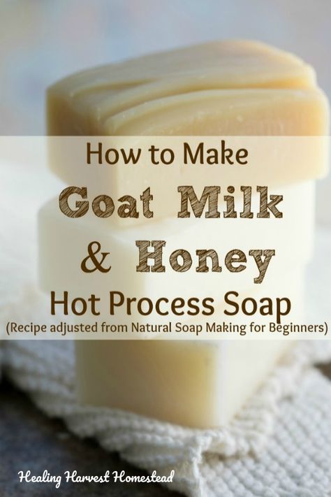 Milk And Honey Soap, Goat Milk Soap Recipe, Natural Soap Making, Milk Soap Recipe, Goat Milk Recipes, Goat Soap, Savon Diy, Hot Process Soap, Book For Beginners