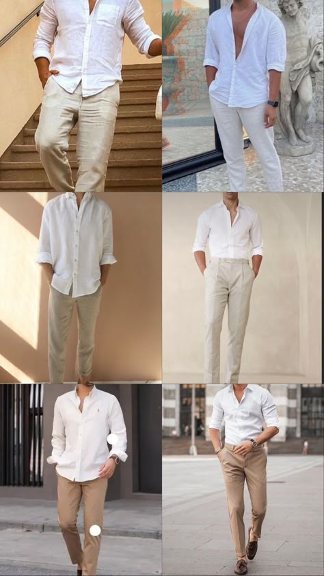 Casual Groomsmen Attire, Boho Wedding Guest Outfit, Beach Wedding Guest Attire, Beach Wedding Men, Wedding Guest Men, Outfit Boda, Casual Groom Attire, Cocktail Dress Code, Beach Wedding Groom