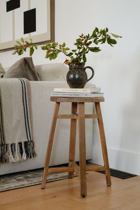 Wood step stool