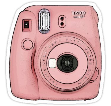 Vsco Stickers, Pink Camera, Camera Drawing, Preppy Stickers, Iphone Stickers, Aston Martin Vanquish, Cute Laptop Stickers, Bubble Stickers, Stickers Cool