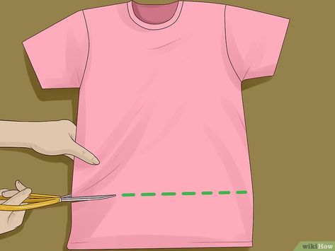 Making Crop Tops From Tshirt, Different Ways To Crop A Shirt, How To Turn A Tshirt Into A Crop Top, Turning Shirts Into Crop Tops, Make Crop Tops From Tshirt, Best Way To Crop A Shirt, How To Make A Shirt A Crop Top, Making A Shirt Into A Crop Top, Crop Your Own Shirt