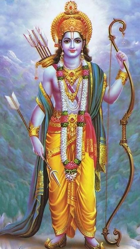 Rama Painting Art, Shree Ram Hd Wallpaper, Sia Ram, Ram Hd Wallpaper, Bhagwan Ram, Raja Ram, Shree Ram Photos, Shree Ram Images, Shri Ram Wallpaper