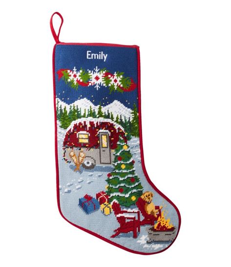 Our beautiful new needlepoint Christmas stocking is now made with cotton yarns for especially bold colors and designs. Cotton front. Cotton velvet back. Cotton lining. Dry clean. Built to last. Personalize it with a name of up to 10 characters. Ready to be hung and filled to the brim with holiday treats. Imported. | Christmas Needlepoint Stocking, Cotton, Cotton Yarns Needlepoint Christmas Stocking, Needlepoint Stocking, Christmas Needlepoint, Needlepoint Stockings, Nostalgic Christmas, Vintage Christmas Stockings, Stocking Hanger, Knit Stockings, Needlepoint Christmas