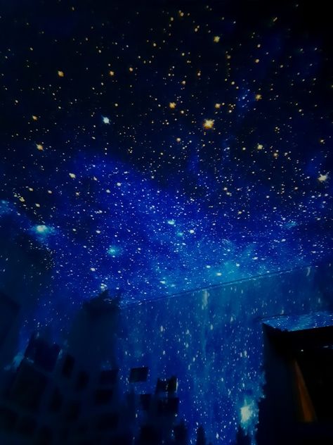 Prom Themes Starry Night, Prom Theme Decorations, Under The Stars Decorations, Starry Night Prom, Night To Shine, Blue Sweet 16, 8th Grade Dance, Sweet 16 Themes, Starry Night Wedding