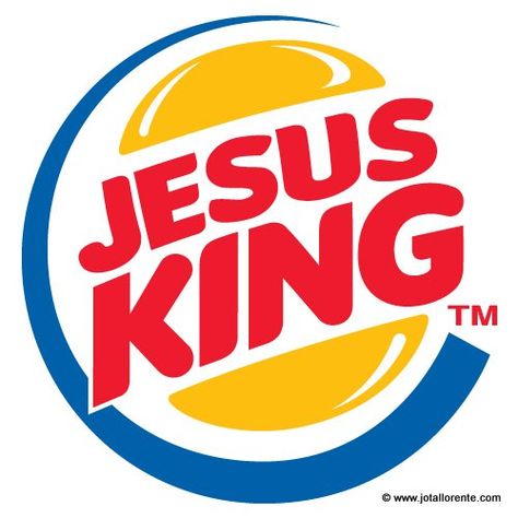 Jesus King. I wonder what kind of burgers they sell here! 🤣 (I do not own this AWESOAME logo) Burger King Gift Card, Fastfood Restaurant, Fast Food Logos, Secret Menu Items, Type Logo, Secret Menu, Bacardi, Fast Food Restaurant, Logo Food