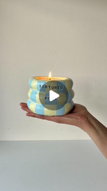 Sculpd | Craft Reinvented on Instagram: "Fan Candle 💕⭐️🌸🍦💎🎀🏹

#taylorswift #candlemaking #diycrafts #airdryclay #pottery #clayart #giftideas" Sculpd Candle Ideas, Air Dry Clay Cup, Air Dry Clay Candle, Airdryclay Ideas, Air Dry Clay Crafts, Candle Pottery, Clay Gifts, Clay Candle, Pottery Candle