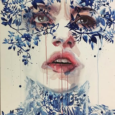 Silvia Pelissero, aka agnes-cecile, is a self-taught Rome-based artist with a focus on the human face. She’s especially adept... Agnes Cecile Watercolor, Silvia Pelissero, Agnes Cecile, 얼굴 드로잉, A Level Art, Gcse Art, Watercolor Inspiration, Watercolor Portraits, Portrait Art