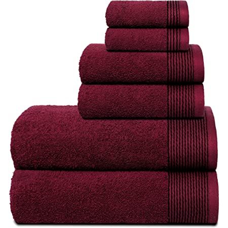 Luxury Bath Towels : Bring the Hotel Spa vibe home with our 550 GSM 100% Premium Cotton 3-Piece Solid Highly Absorbent Towel Set. Boasting a Zero Twist construction, these towels not only feel soft against your skin, but they're also highly absorbent for convenient and comfortable drying. Each 3 Piece Towel Set includes : 1 Bath Towel - 28" x 54" , 1 Hand Towel - 16" x 28" and 1 Wash Cloth - 13" x 13". Purple Towels, Gym Towel, Bath Towels Luxury, Shower Towel, Quick Dry Towel, Towel Collection, Cotton Bath Towels, Bath Sheets, Luxury Bath