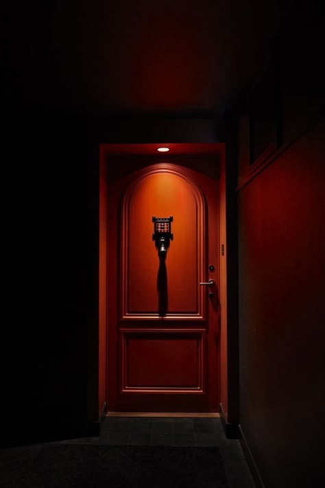 Speakeasy Decor Bar, Speakeasy Door, Red Hotel, Speakeasy Decor, Hotel Ads, Speakeasy Bar, Corridor Lighting, Door Bar, Jazz Bar