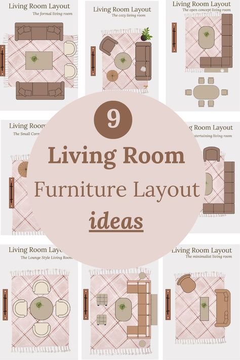 Living room layout ideas with a sofa and chairs Living Room Furniture Layout Rectangle, Small House Furniture Ideas, Awkward Living Room Layout, Great Room Layout, Apartment Living Room Layout, Family Room Furniture Layout, Sectional Living Room Layout, Large Living Room Layout, Small House Furniture