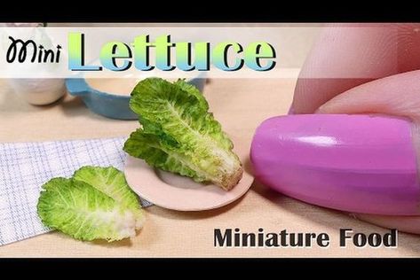 Miniature Lettuce Tutorial Vegetable Garden Cake, Diy Miniature Food, Clay Types, Mini Polymer Clay, Bible Overview, Miniature Food Tutorials, Food Tutorials, Diy Summer Crafts, Polymer Clay Food