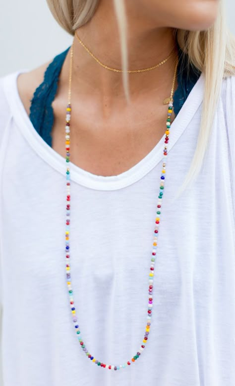 http://fancytemplestore.com http://fancytemplestore.com Dainty Necklace Layered, Diy Collier, Beaded Jewels, Necklace Beads, Boho Chic Jewelry, Dainty Pendant, Ideas Outfit, 자수 디자인, Necklace Necklace