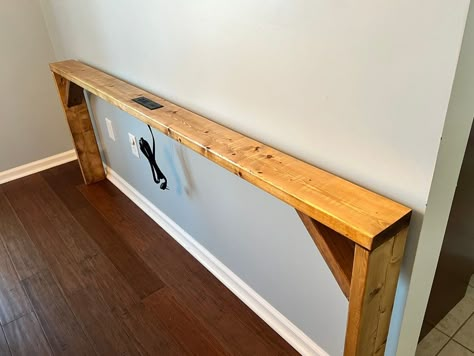 Diy Sofa Table Behind Couch 2x4, Sofa Table Behind Couch Farmhouse, Narrow Sofa Table Behind Couch Against Wall, Custom Sofa Table, Living Room With No Wall Space, Sofa Table Behind Couch With Plug, Bench Behind The Couch, Long Narrow Sofa Table Behind Couch, Small Behind The Couch Table