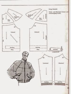 Sewing Pattern Shirt, Pola Jaket, Mens Jacket Pattern, Mens Pattern, Mens Shirt Pattern, Colorful Hairstyles, Patron Vintage, Fashion Design Template, Shirt Sewing