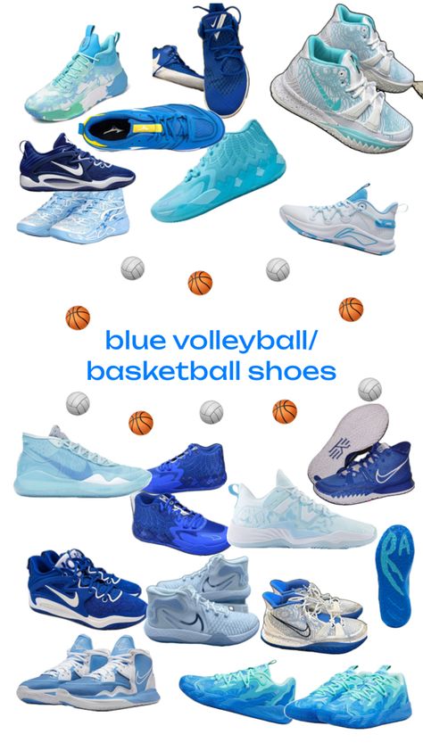 Blue Volleyball Shoes, Vb Shoes, Shoes Preppy, Volleyball Things, Best Volleyball Shoes, Basketball Rules, Bball Shoes, Volleyball Bag, Blue Basketball Shoes