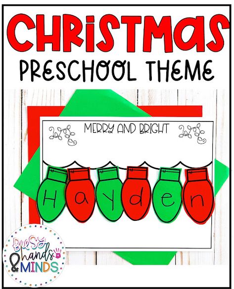 Christmas Opposites Preschool, December Small Group Preschool, December Name Crafts, Christmas Letter Crafts Preschool, Preschool December Lesson Plans, Preschool Christmas Name Crafts, Christmas Alphabet Activities Preschool, Christmas Traditions Preschool, Christmas Science Center Preschool