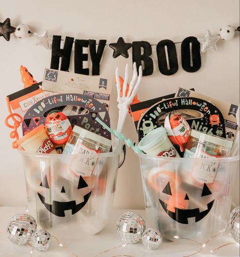 Simple Boo Baskets For Kids, Treat Gift Basket Ideas, Gender Neutral Boo Basket, Halloween Boo Baskets For Kids, Boy Spooky Basket Ideas, Halloween Boo Basket Ideas For Neighbors, Small Halloween Gift Baskets For Kids, Boo Bag Ideas Kids, Boo Basket For Kids Boys