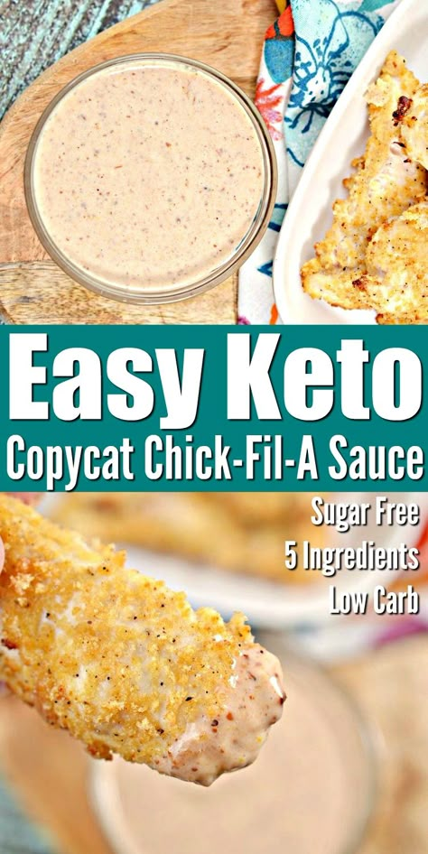 Keto Sauce, Keto Dips, Chick Fil A Sauce, Keto Sauces, Low Carb Low Fat Recipes, Baking Powder Uses, Boiled Egg Diet Plan, Low Carb Sauces, No Carb Recipes