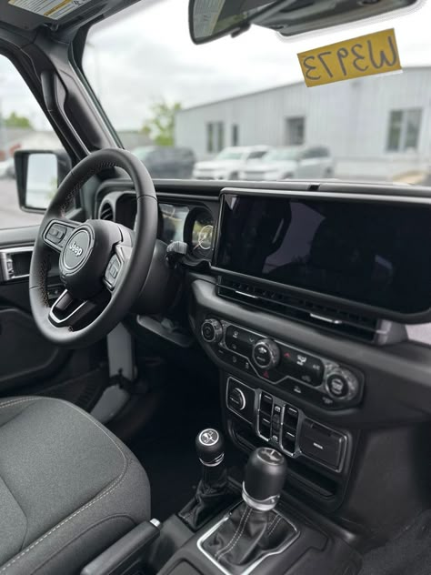 Jeep Wrangler 2023 Interior, Black 2 Door Jeep Wrangler, Inside Of A Jeep Wrangler, All Black Jeep Wrangler Aesthetic, Jeep Wrangler 2024 Interior, Hybrid Jeep Wrangler, Jeep Wrangler Sahara Interior, 2024 Jeep Rubicon, Custom Jeep Interior