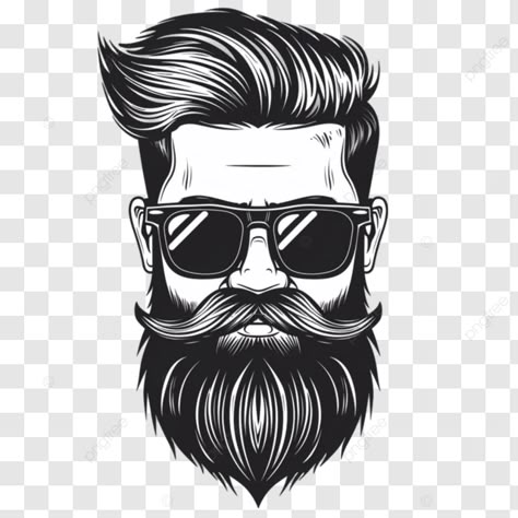 hipster guy with cool beard icon hipster beard moustache png Barber Icon, Hipster Guy, Hipster Icons, Beard Vector, Logo Moto, Beard Drawing, Barber Tattoo, Beard Logo, Bike Drawing