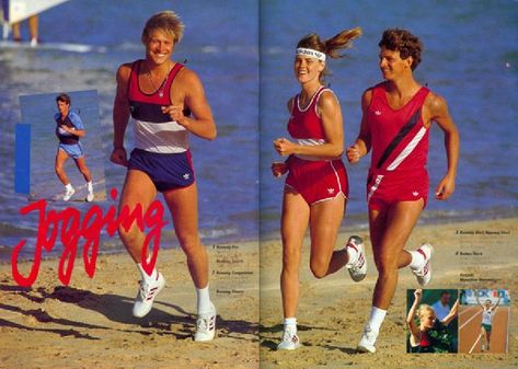 80s Athletic Fashion, 80s Sports Fashion, 80s Workout Outfit, Marathon Training Motivation, Old Yearbooks, 80s Sportswear, 80s Sports, Retro Fitness, 80s Workout