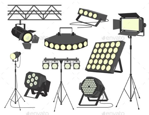 Circus Props, Stage Spotlights, Aerospace Design, Props Art, Stage Light, Lighting Equipment, Film Studio, Art Pencil, Dj Lighting