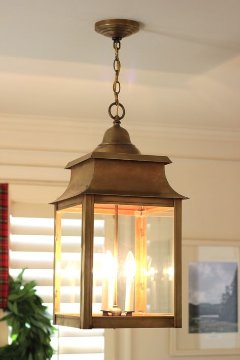 Kitchen Lantern Pendants, Dining Room Lantern, Kitchen Lantern, Stairway Walls, Lantern Light Fixture, Jenny Steffens Hobick, Farmhouse Light, Dining Room Updates, Home Entertaining