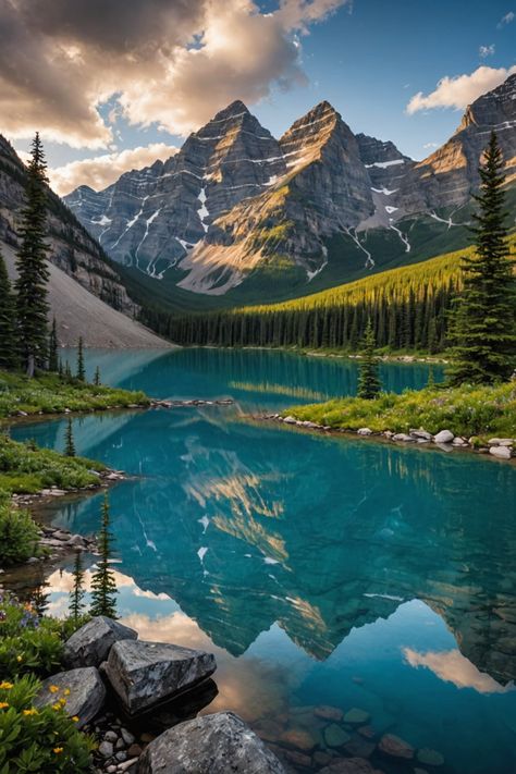 Majestic Peaks: Exploring the Canadian Rockies’ Untouched Wilderness Canadian Rockies Photography, Banff National Park Aesthetic, Rocky Mountains Aesthetic, Banff Aesthetic, Daylight Rings, Canada Vibes, British Columbia Mountains, Banff Hiking, Icy Landscape