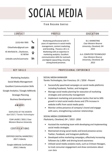 Need help with your social media resume? Learn about the social media tools, skills, and achievements that will make your resume stand out. Social Media Manager Resume Template, Social Media Cv Template, Social Media Manager Skills, Social Media Resume, Influencer Resume, Social Media Manager Resume, Social Media Coordinator, Project Manager Resume, Social Media Specialist