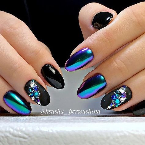 Beetle Design, Nails 2018, Design Nails, Cat Eye Nails, Glass Nails, Metallic Nails, Foil Nails, Nails Desing, Fabulous Nails