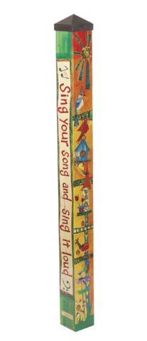 Modern Birdhouses, Feed The Birds, Peace Pole, Garden Totem, Art Pole, Painted Post, Garden Totems, Garden Poles, Pole Art