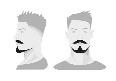 Extended Goatee Beard, French Beard, Mens Facial Hair, Beard Styles Shape, Facial Hair Styles, Beard And Mustache Styles, Goatee Beard, Stubble Beard, High Fade Haircut