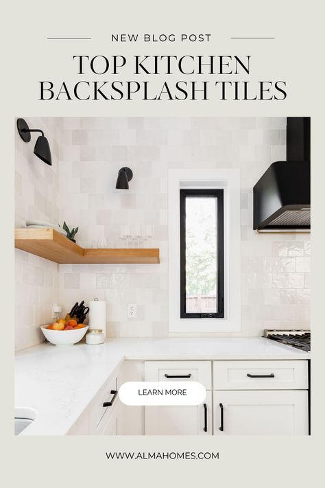 We’ve said it before, but we like to think of your backsplash as the jewelry of your space — it’s the detail that maybe isn’t as noticeable at first glance, but it certainly enhances the overall look of your kitchen.

Not only does a backsplash add character, but it also has a function of its own! Backsplash tiles can be a saving grace to your kitchen walls when it comes to all the cooking (especially the occasional cooking disaster) and general wear of, well, life! Add Character To Kitchen, Popular Kitchen Backsplash, Tile Options, Kitchen Walls, Backsplash Tiles, Saving Grace, Popular Kitchens, Kitchen Tiles Backsplash, Kitchen Tops