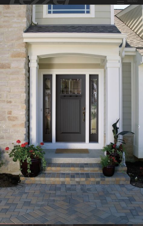 Entry Door Colors, Therma Tru, Door Colors, Front Door Entrance, Door Entrance, Entry Door, Door Color, Entrance Doors, Porch Ideas