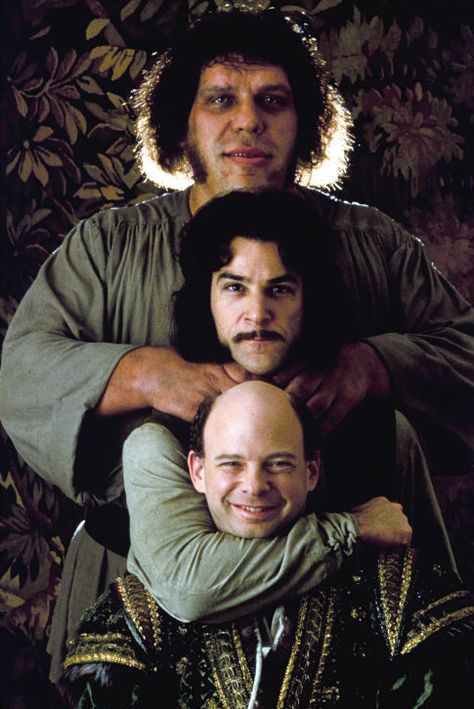 Andre the Giant, Mandy Patinkin and Wallace Shawn -- The Princess Bride. Inigo Montoya Quotes, André The Giant, Wallace Shawn, Inigo Montoya, Mandy Patinkin, Circus Characters, Peter Falk, Space Princess, The Princess Bride