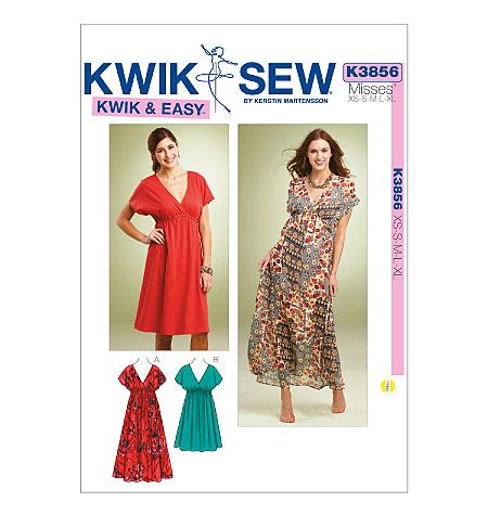 Kwik Sew Patterns, Sew Patterns, Kwik Sew, Womens Clothing Patterns, Miss Dress, Vogue Patterns, Easy Sewing Patterns, Mccalls Patterns, Dress Sewing Pattern